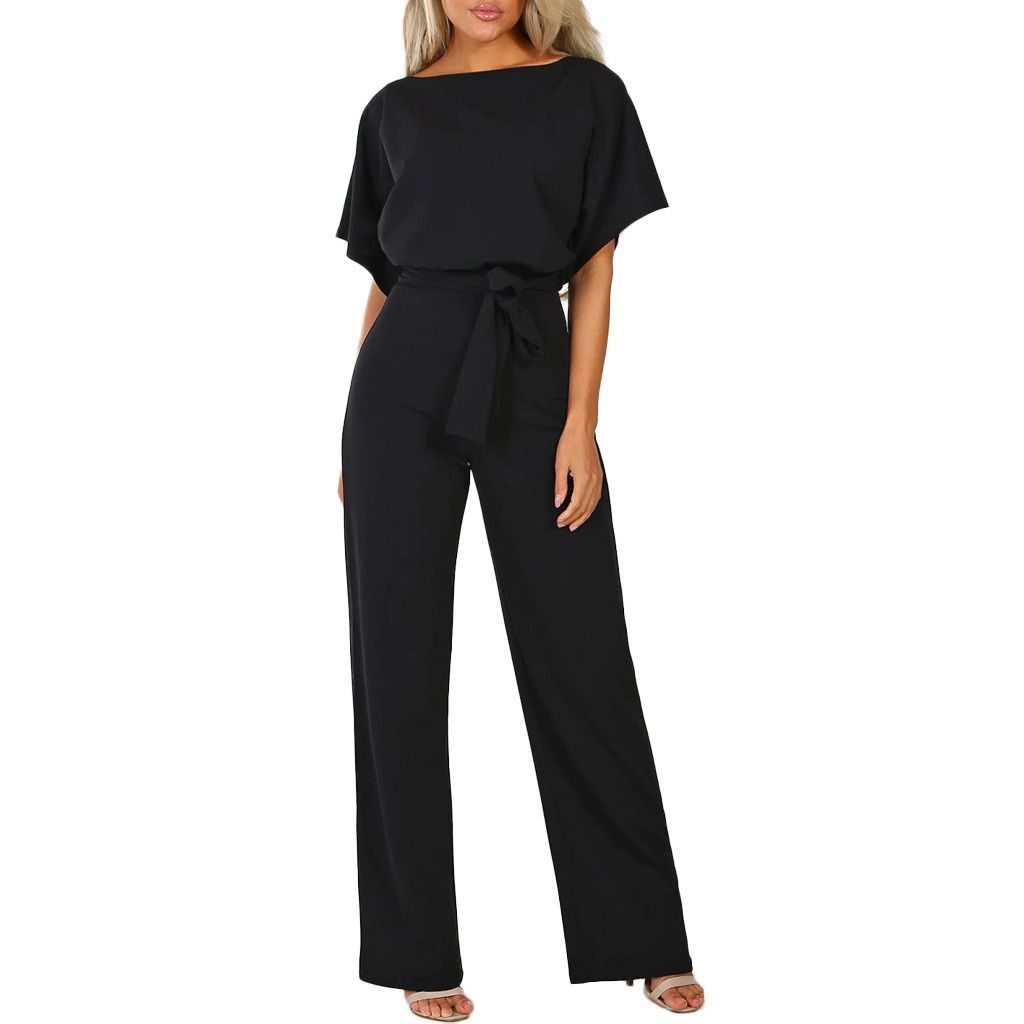 Mujer De Manga Corta Pijama Clubwear Pierna Recta Mono Mujer De Manga Corta Pijama Clubwear Pierna Recta Mono