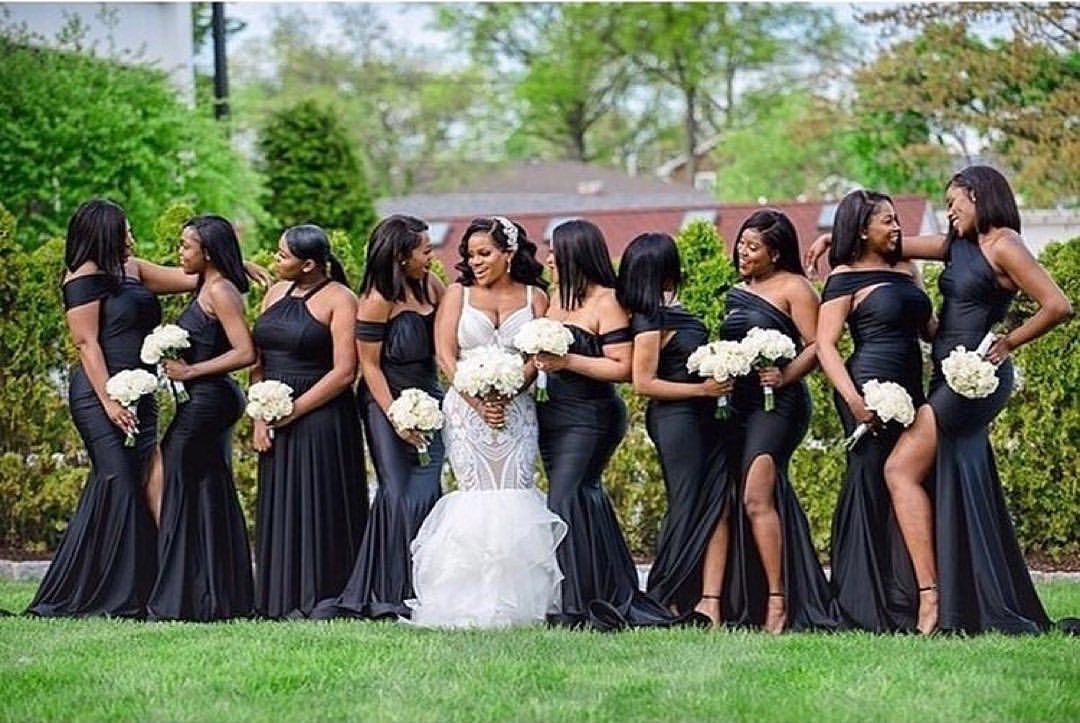 Black Bridesmaid Dresses Discount, 51 ...