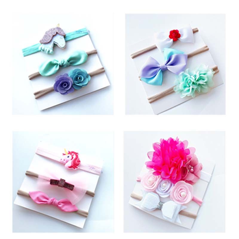 Girl Hair Band Hair Accessories Unicorn Baby Nylon Butterfly Hair