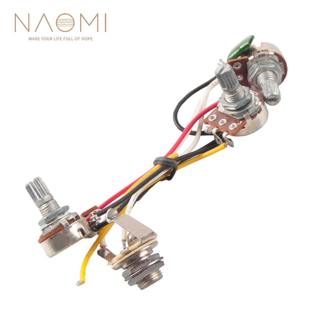 2020 Naomi Guitar Wiring Harness Kit Three Knobs Plus One Interface Line Switch New For Guitar Diy Replcaement From Naomimusic 15 28 Dhgate Com