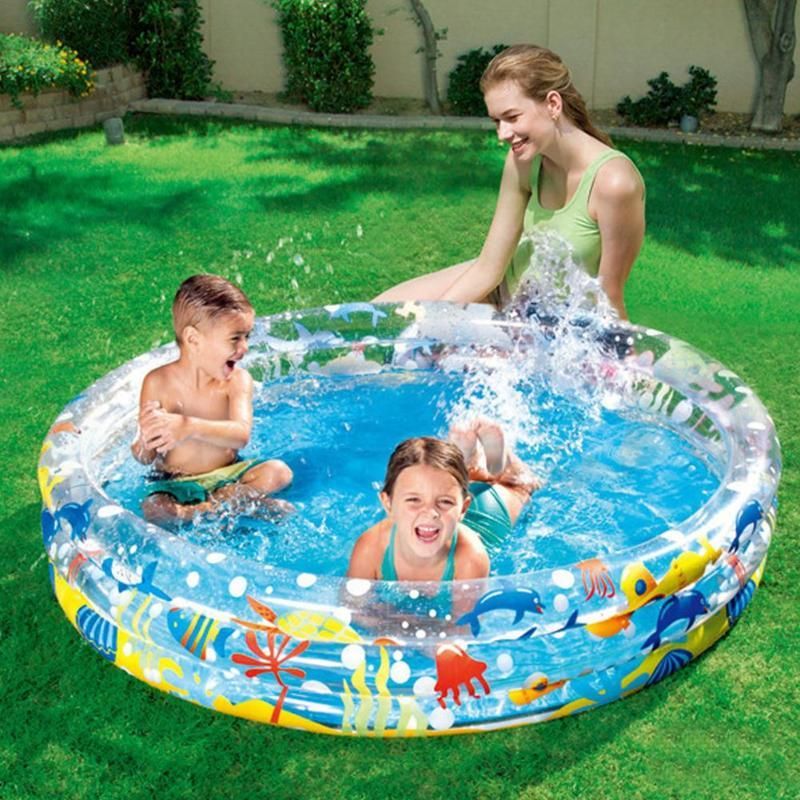compre al aire libre piscina inflable grueso piscina para ninos fiesta del agua verano de alimentacion 282 litros de capacidad de almacenamiento de