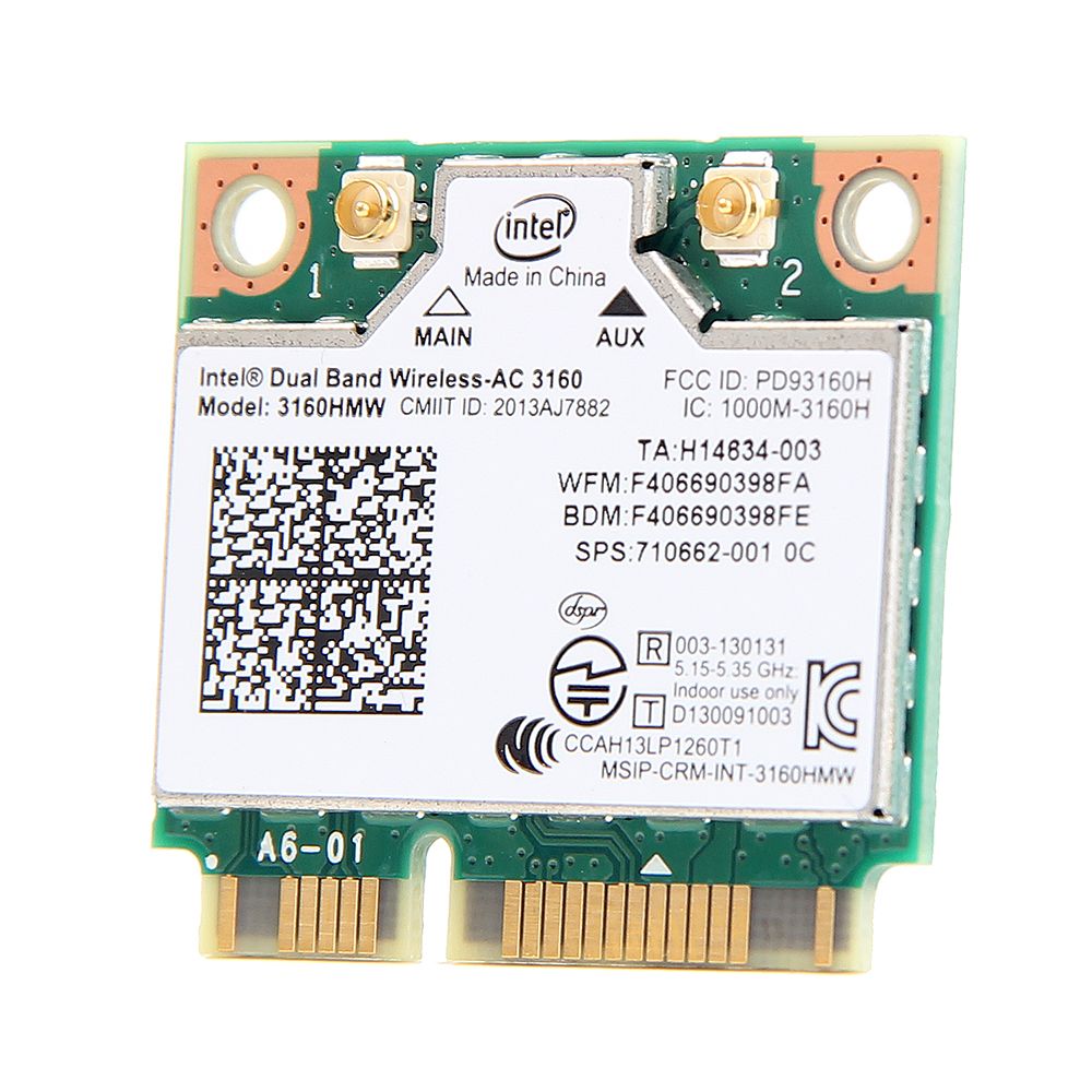 Mini PCI-E to PCI-E Desktop Wifi Adapter Converter For Intel 3160HMW 7260HMW