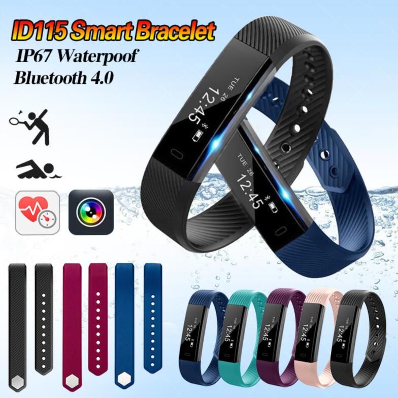 Smart ID115 Bracelet Bluetooth Stappenteller Fitness Tracker For Iphone Android Telefoon Digital Running Sport Pedometer From Shoppingmall3c, | DHgate.Com