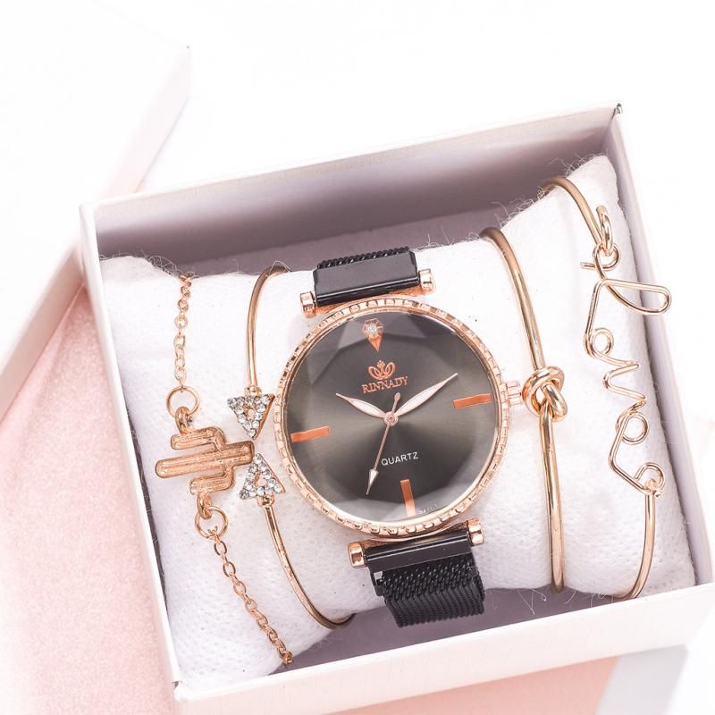 Fashion Women Watch Luxury Ladies Watch Set Five Piece Alloy Strap Romantic Lover Buckle Combination Quartz Gift Watches For Less Nice Watches From Melontwo 14 69 Dhgate Com