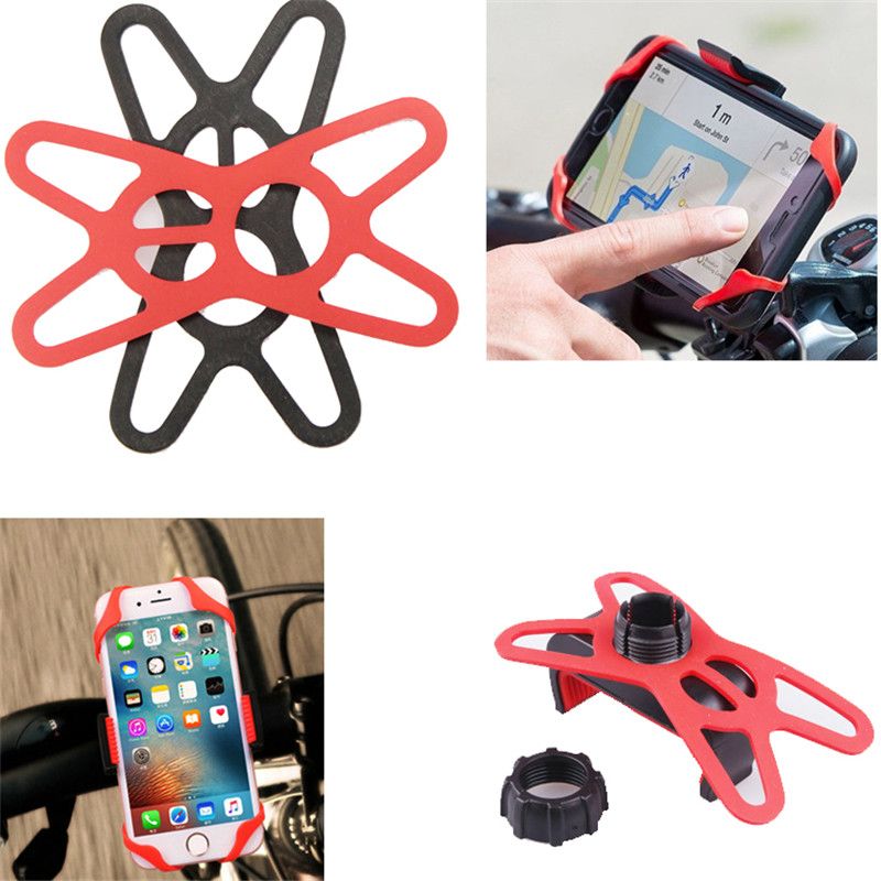 De silicona para universal del teléfono celular GPS venda vendaje de la moto