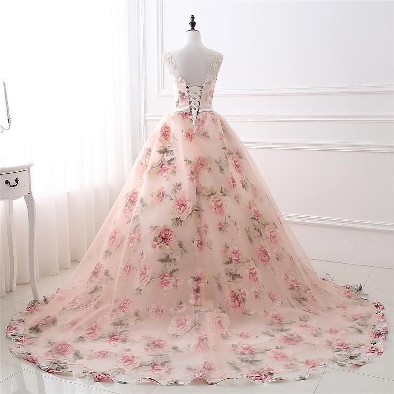 2019 floral prom dresses