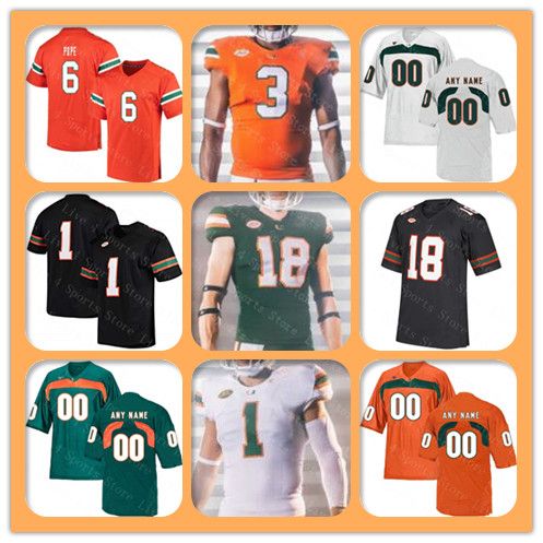 miami hurricanes custom football jersey