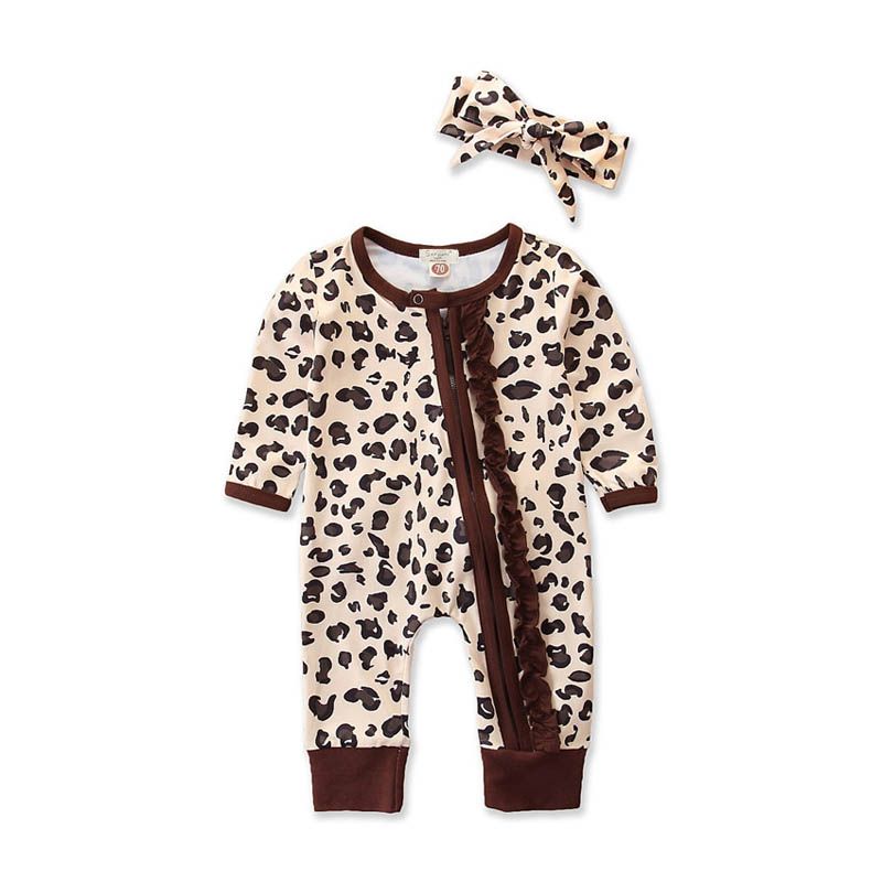 leopard jumpsuit baby
