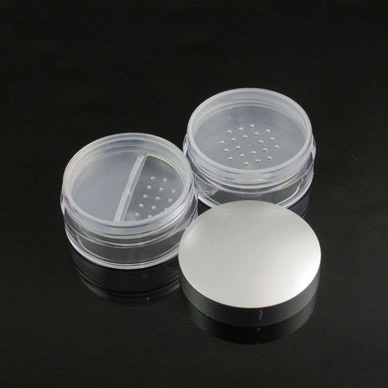 2020 50ML Loose Powder Jar With Sifter Transparent Clear Empty Cosmetic