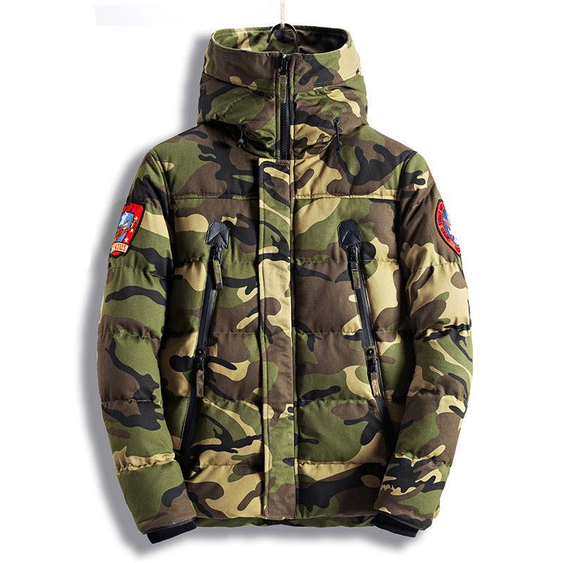 camo winter parka