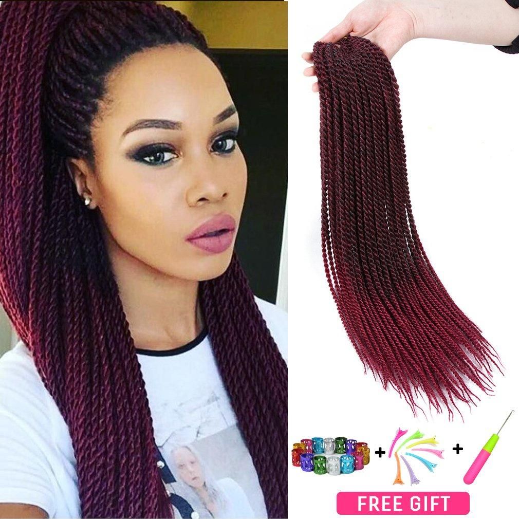 Senegalese Twist Crochet Braids 20 Inch Long Box Braided Hair Synthetic Braiding  Hair For African American 30strands/Pack T1B/BUG From Keerkeshangmao, $16.7  | DHgate.Com
