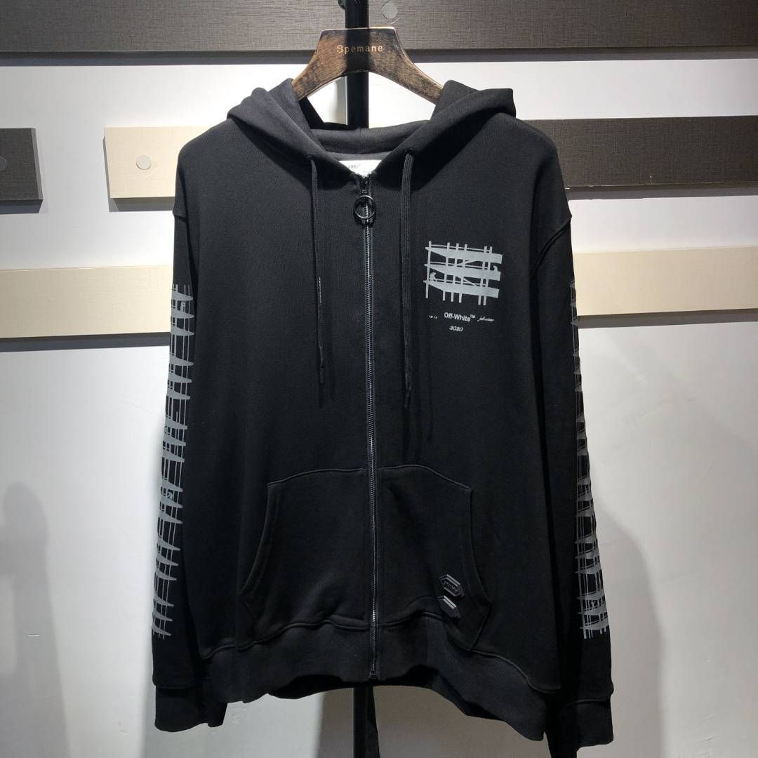 off white industrial hoodie