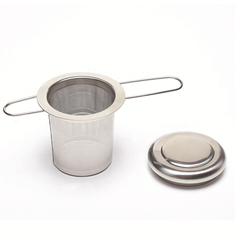 2020 Teapot Tea Strainer With Cap Stainless Steel Loose Leaf Tea