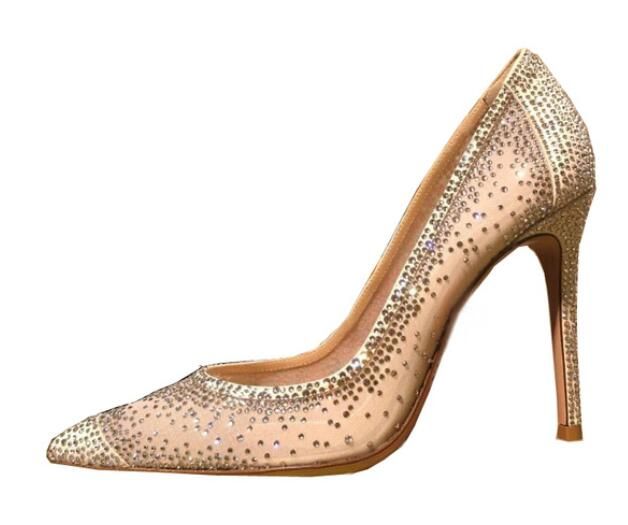 crystal studded shoes