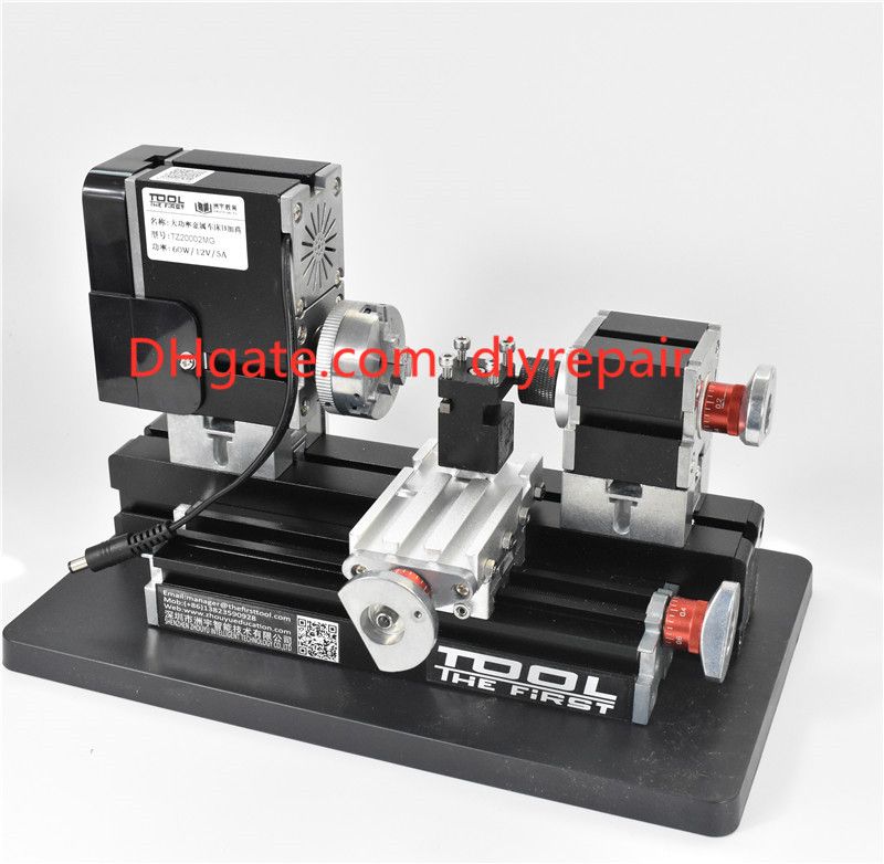 TZ20002MG 60W Mini Metal Lathe B Machine with 12000r/min Motor Larger Processing Radius DIY Tools