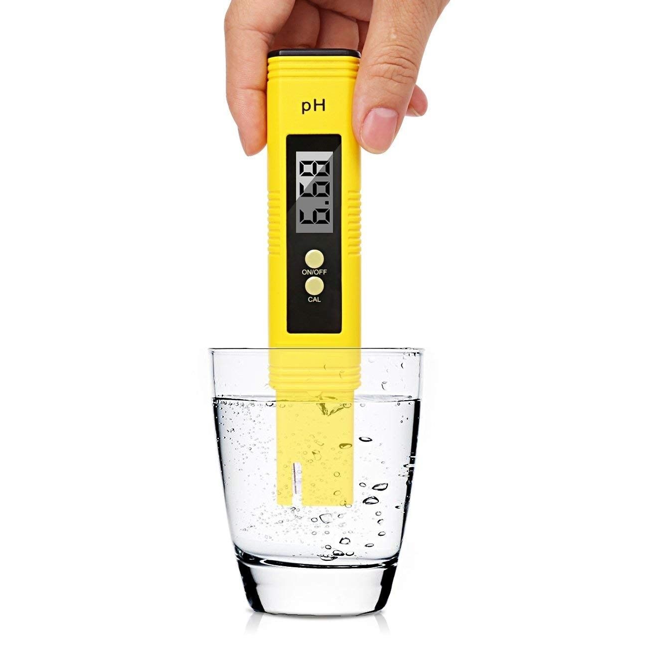 Digital PH Meter Pool and Aquarium Water PH Tester Design with ATC 2019-Yellow PH Meter 0.01 PH High Accuracy Water Quality Tester with 0-14 PH Measurement Range for Household Drinking Digital PH Meter Pool and Aquarium Water PH Tester Design with ATC 2019-Yellow PH Meter 0.01 PH High Accuracy Water Quality Tester with 0-14 PH Measurement Range for Household Drinking