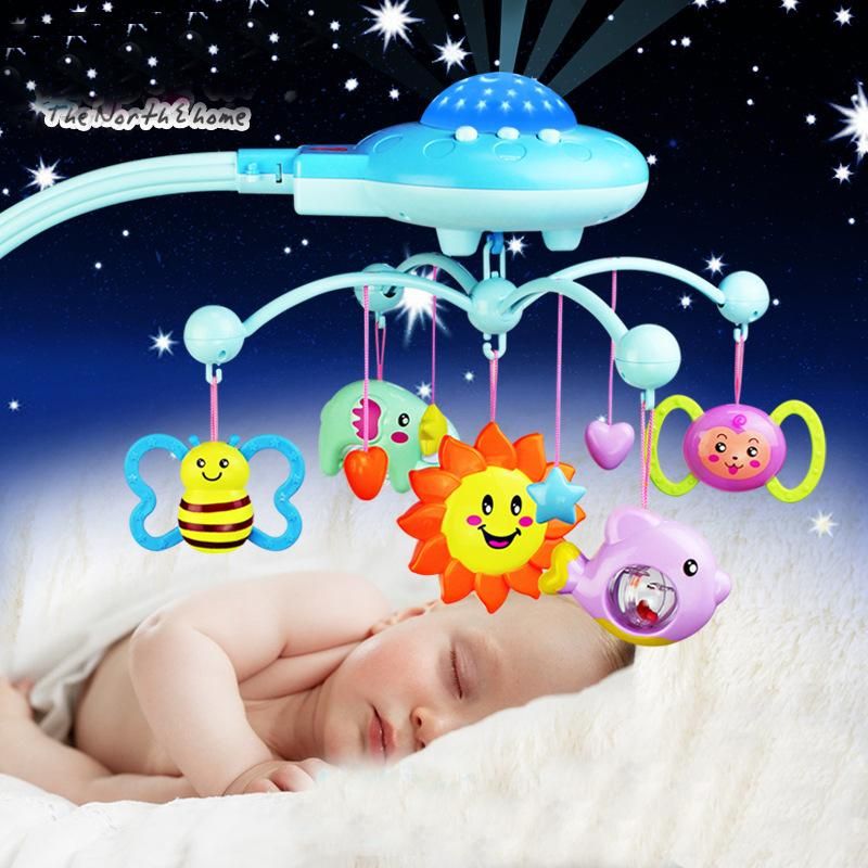 Cep Bebek Yatagi Cingiraklar Bebek Oyuncaklari 0 12 Ay Tutucu Donen Donence Yatak Muzik Kutusu Projeksiyon Cocuk Egitici Oyuncaklar Bebek Cingiraklari Telefonlari Aliexpress