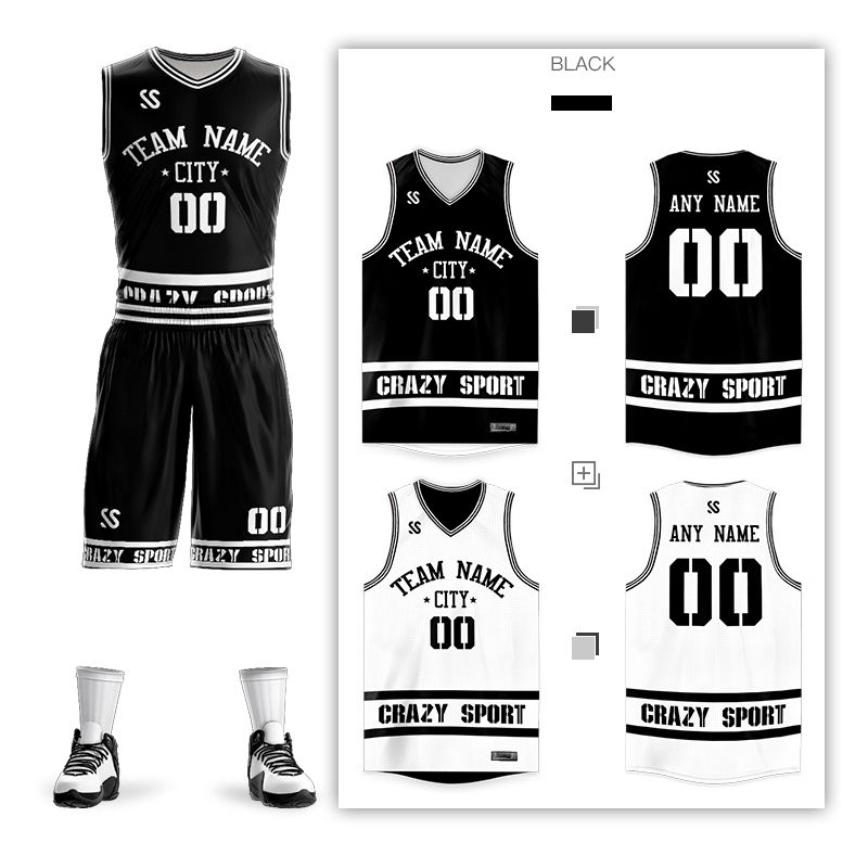 Kids Men Double-side Basketball Training Jersey Suit Sports Kits Blank  College Tracksuits Breathable Basketball Jerseys Uniform