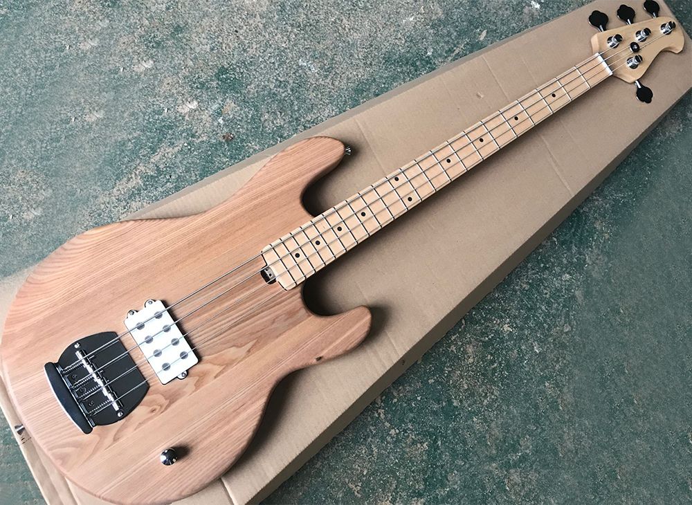 Compra 4 Cuerdas El Bajo Eléctrico De Color De Madera Natural Con Cuerpo De  Ceniza, Fretboard De Arce, Se Puede Personalizar Según Lo Solicitado Barato  | Entrega Rápida Y Calidad | Es.Dhgate