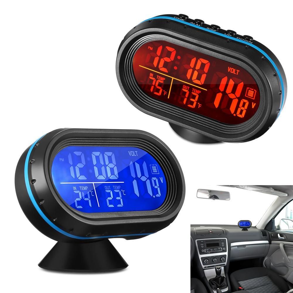 Satin Al Termometre Ve Otomotiv Voltmetre Ile Arac Gerilim Monitor Arac Saat Termometre Dijital Arka Isik Dijital Saat Tl295 93 Tr Dhgate Com