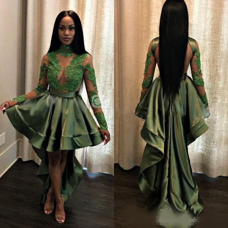 emerald green long sleeve cocktail dress