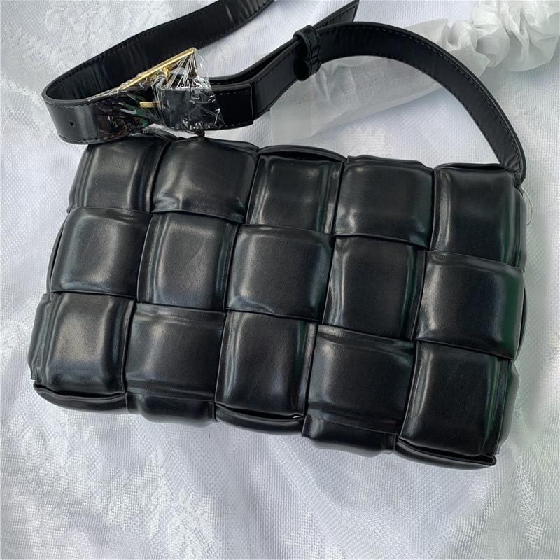 Factory Outlet Cassette Sponge Bag Leather Handbags Diagonal Plaid Pillow Women Shoulder Bag ...