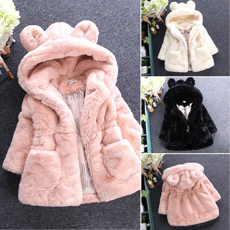 baby jacket with fur hood