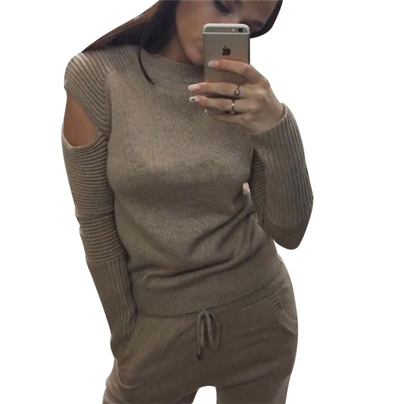 Acquistare Maglia Tracksuit Tuta Maglione Pullover Di Lana E Pantaloni  Lunghi Due Pezzi Maglioni Set Female Fashion Hot New Abbigliamento  Divertente Economico | Consegna Veloce E Qualità | It.Dhgate