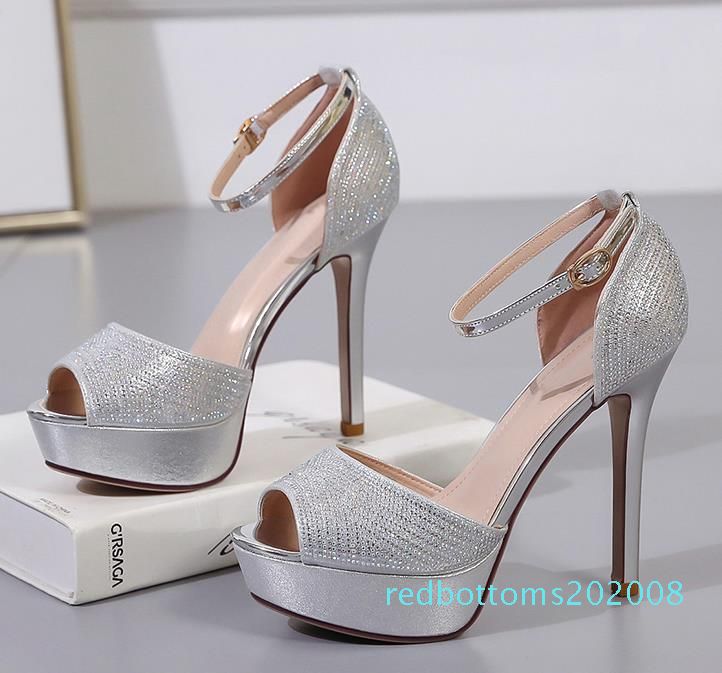 silver strappy heels bridesmaid