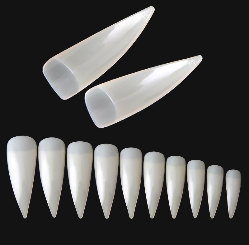 Wholesale New Nail Art Clear Half Well False Acrylic Nail Tips For UV