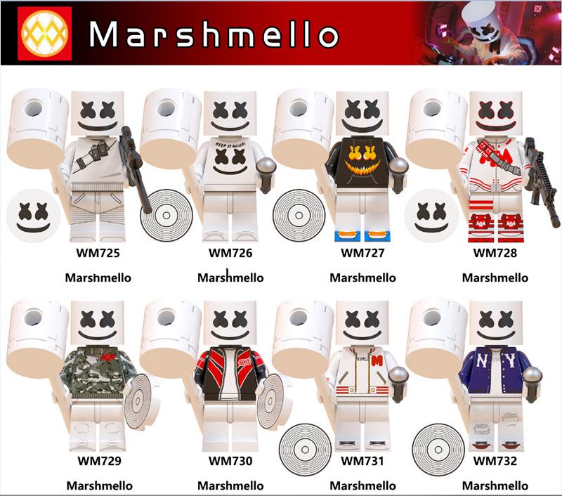 Compre DJ Marshmallow Mini Figura Figuras Héroes Building Blocks Micrófono Algodón Juguetes Infinity Collection MoviesVideo Para Los Niños De Ladrillo A 0,71 € Del Fashion89toy | DHgate.Com