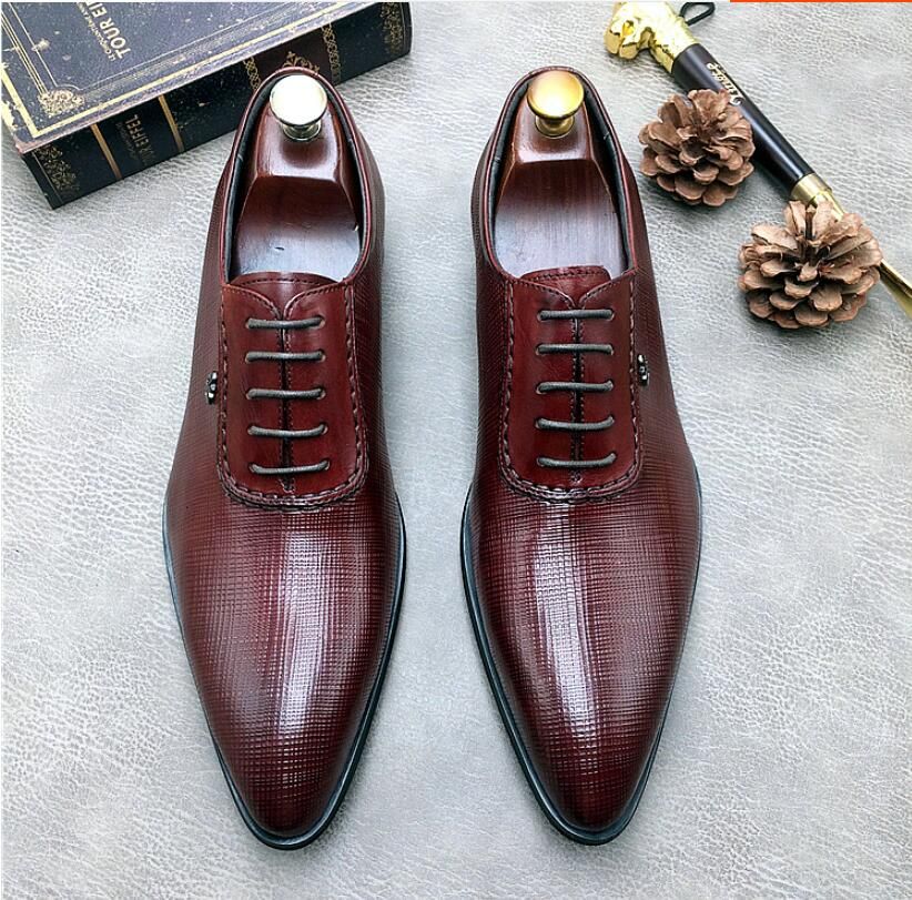 burgundy and black mens dress shoes