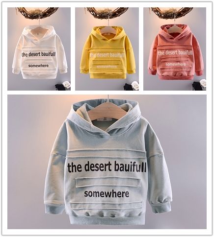 2019 Fall New Affixed Cloth Coat Collar Hoodie Children English Boys Long Sleeve Outside The Fleece Clothing From Ailerabbitstore Price - 