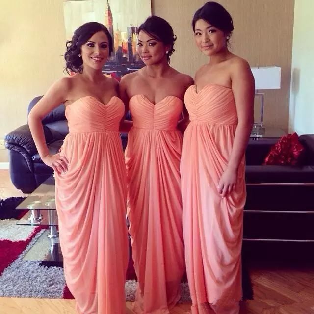 ruched draped chiffon dress