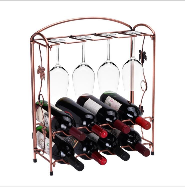 2019 Detachable Wine Rack European Wrought Iron Red Wine Cup Glass