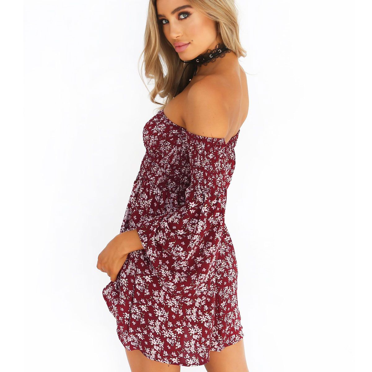wine colored summer dresses