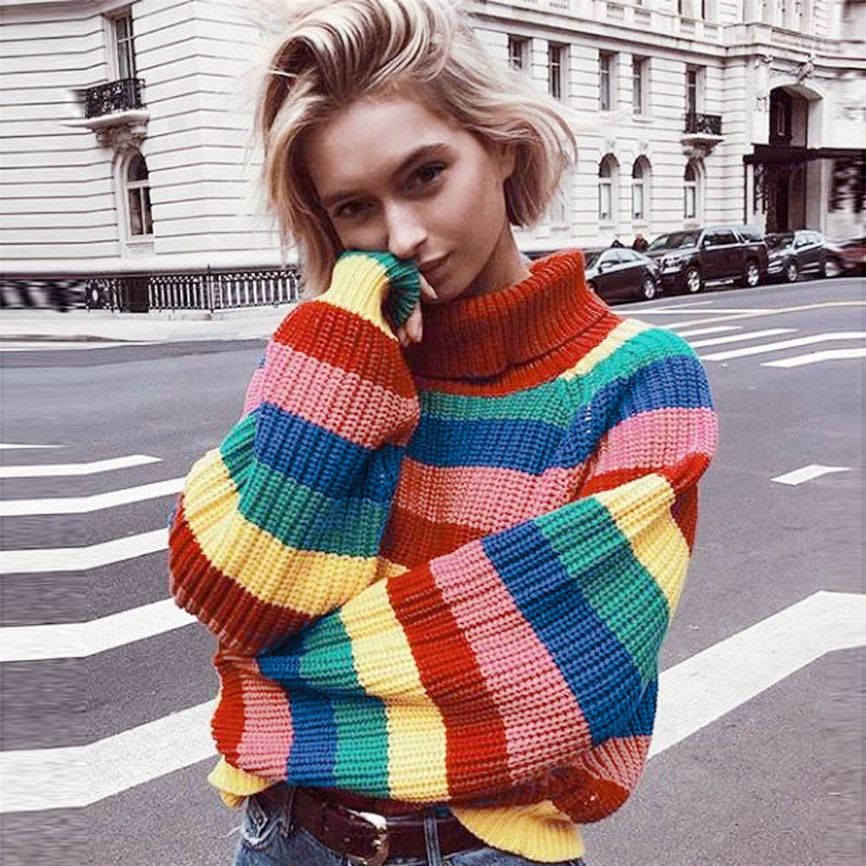 Rainbow store sweaters Outlet