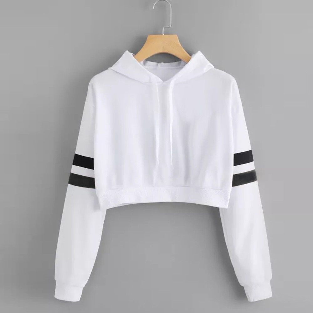 Compre Moletom Sudadera Corta Con Capucha Mujeres Polerones Mujer Jerseys  Sudadera Con Capucha 2019 Tops De Moda Ropa De Mujer Moletom Feminino  D90520 A 17,32 € Del Felix06 | DHgate.Com