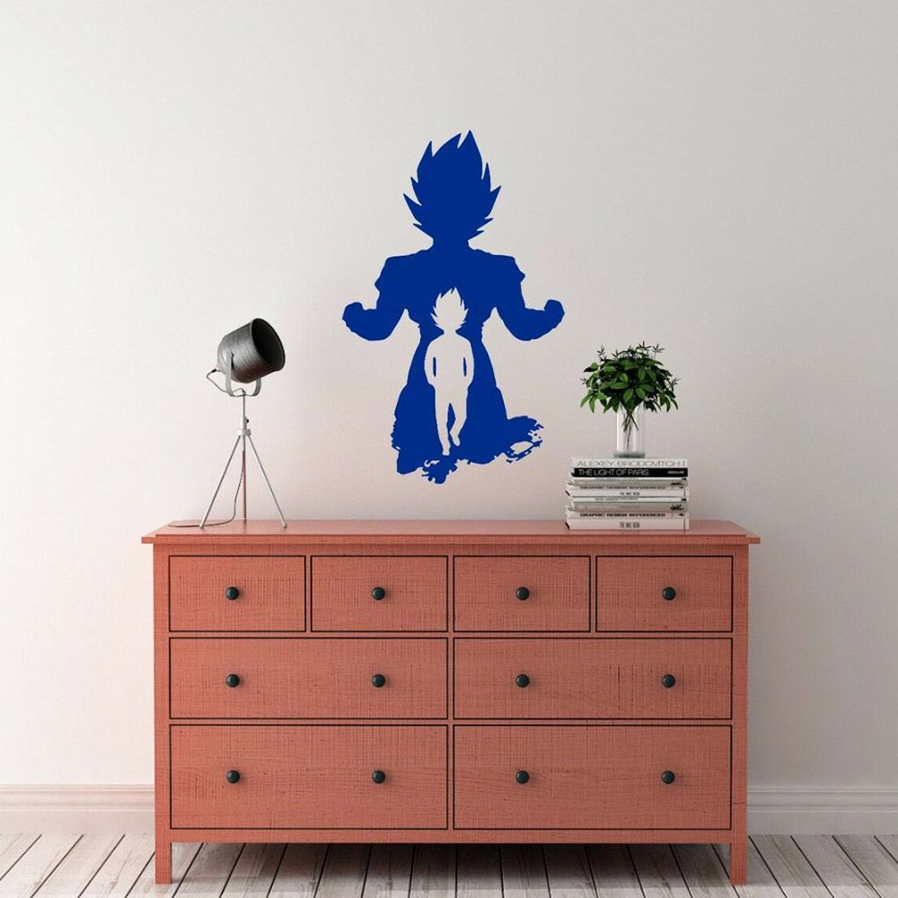 Super Saiyan Wall Sticker Inspired Anime Dragon Ball Vinyl Wall Decals Nursery Chidren Room Nordic Home Decoration Design Wall Stickers For Bedroom