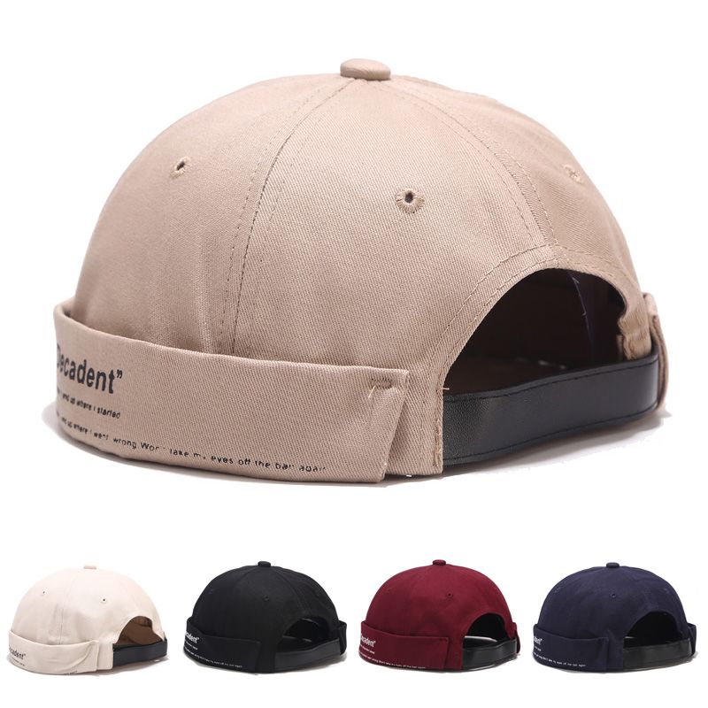 Brim. Domed Melon Skin Cotton Hats 