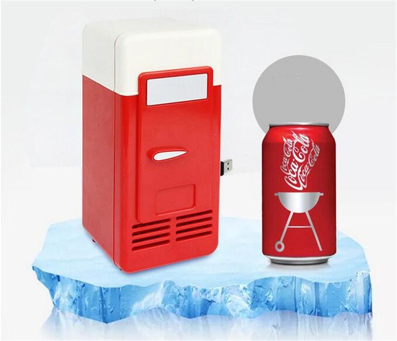 2019 Dhl Ship Desktop Mini Fridge Usb Gadget Beverage Cans Cooler