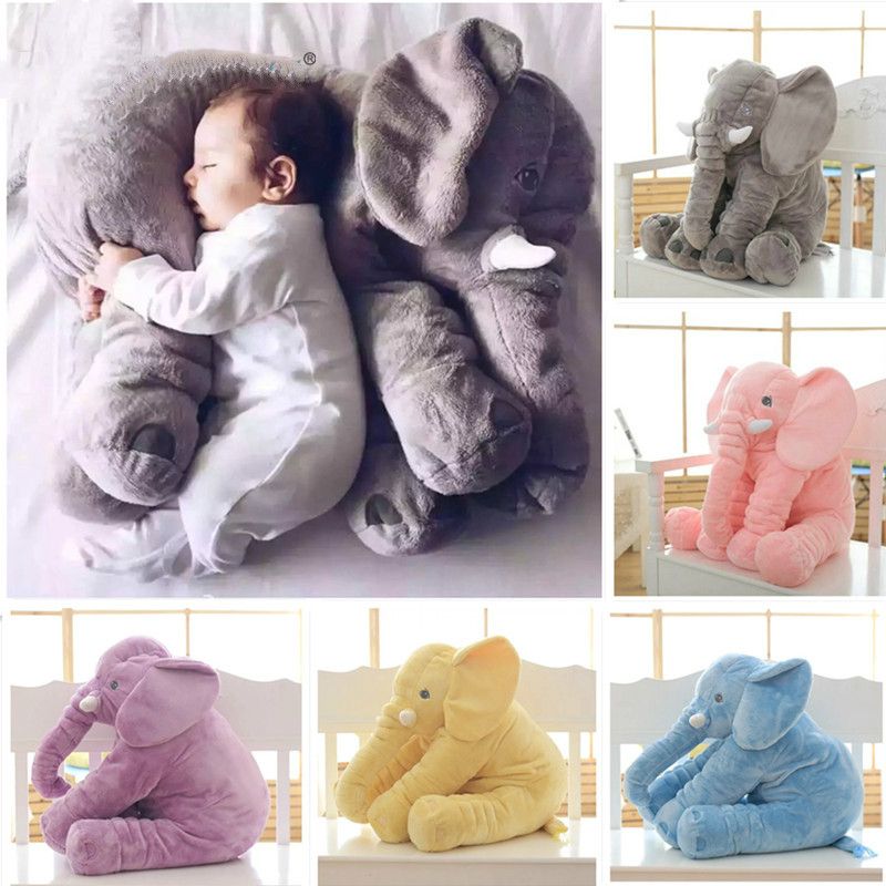 baby plush elephant pillow