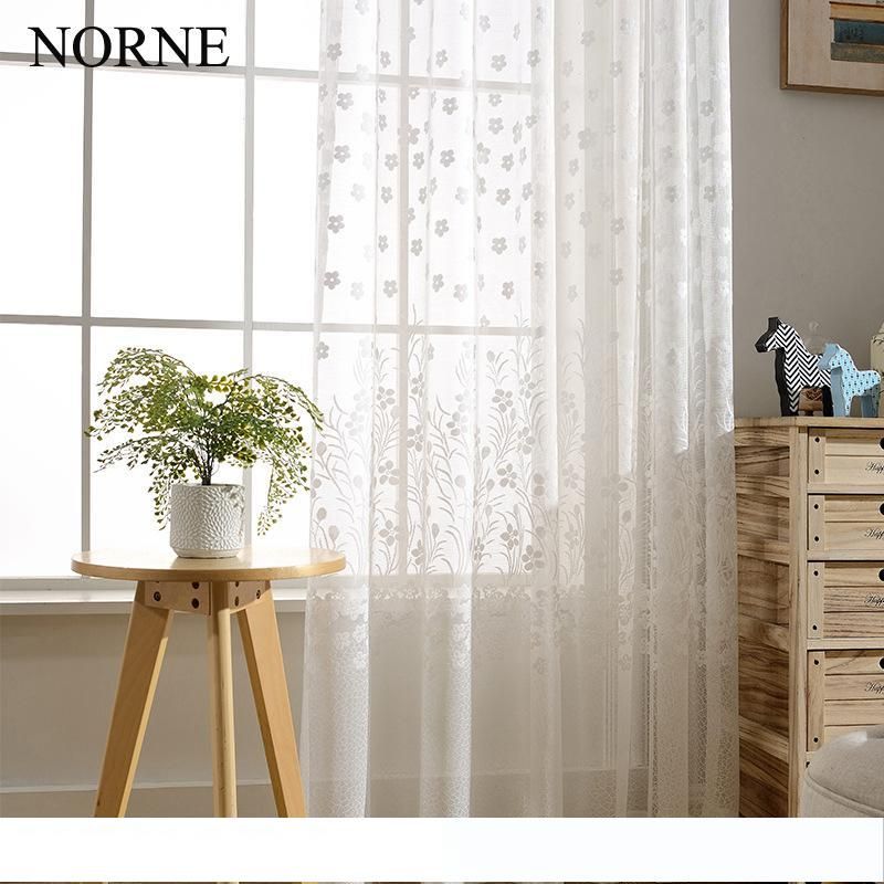 Norne Modern Tulle Window Curtains For Living Room The Bedroom The