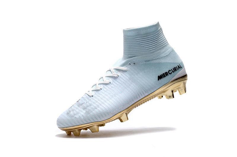 cristiano ronaldo cleats white and gold