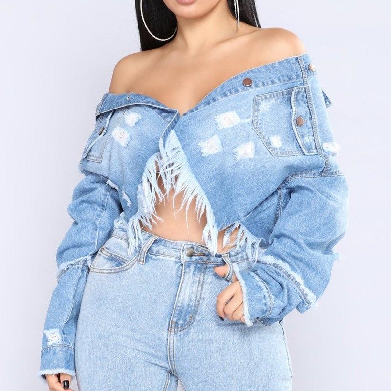 short denim jackets for womens online