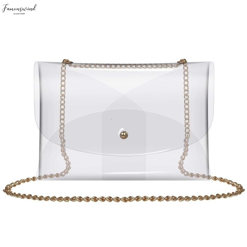 clear over the shoulder purse