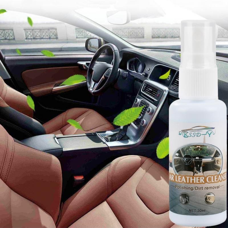 30ML Car Accessories Auto Interior Cleaning Leather Wash Car Seat Interiors Cleaner Polishing