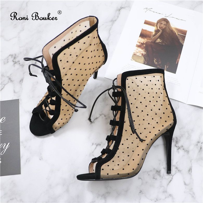 open toe summer boots