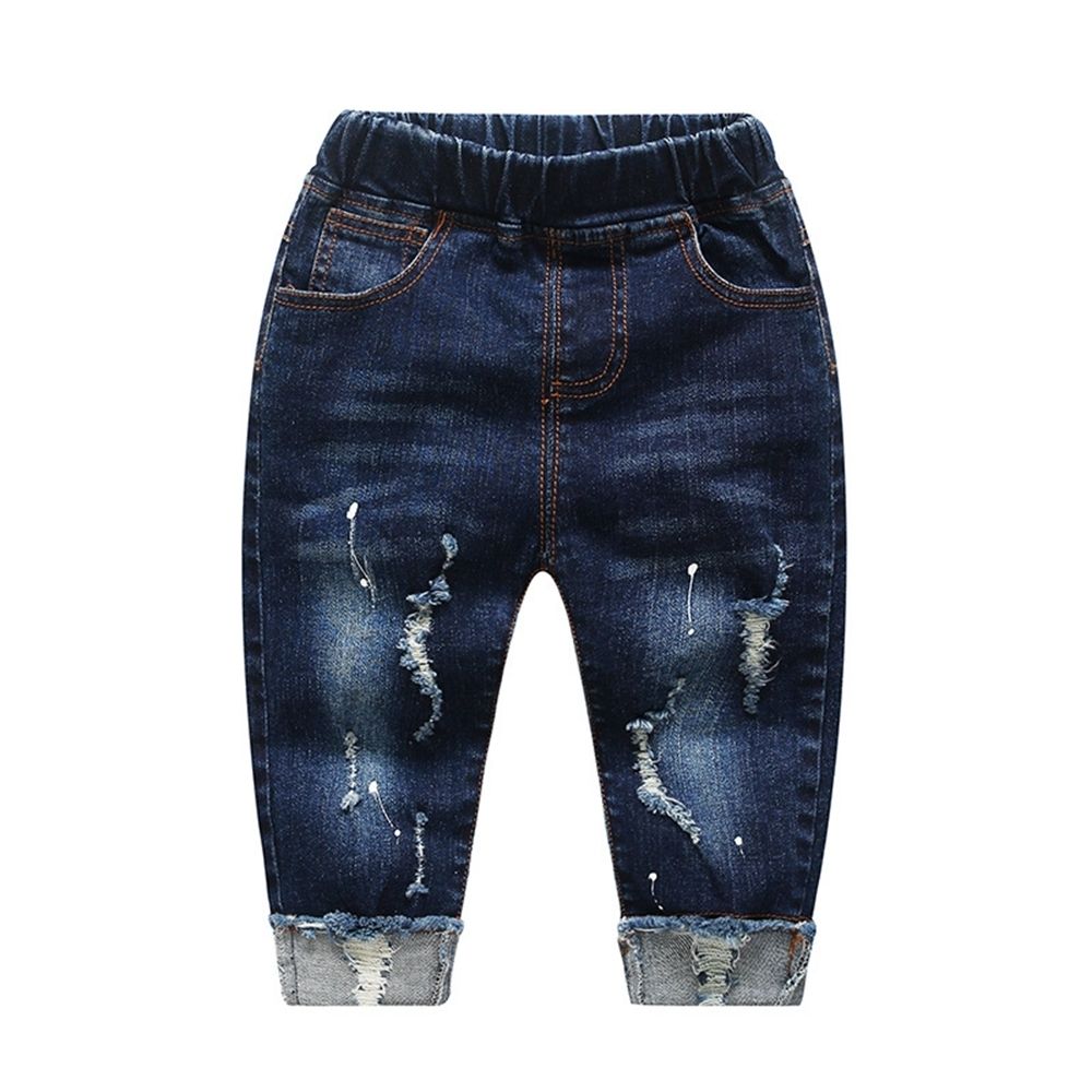 Compra Pantalones De Bebés Niños Niñas Jeans Primavera Otoño Espesar  Elástico Pantalones De Mezclilla Ropa Para Niños Ropa Para Niños Pequeños  Pantalones Vaqueros Para Bebés 345 J190517 Barato | Entrega Rápida Y