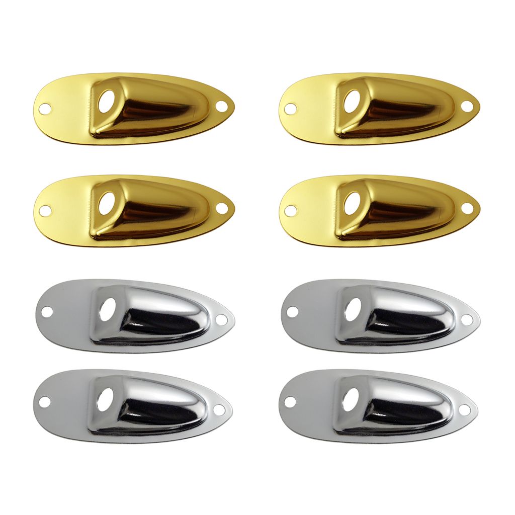 2020 Boat Shaped Electric Guitar Socket Cover Jack Outer Pad Golden Silver From Amleso 10 71 Dhgate Com